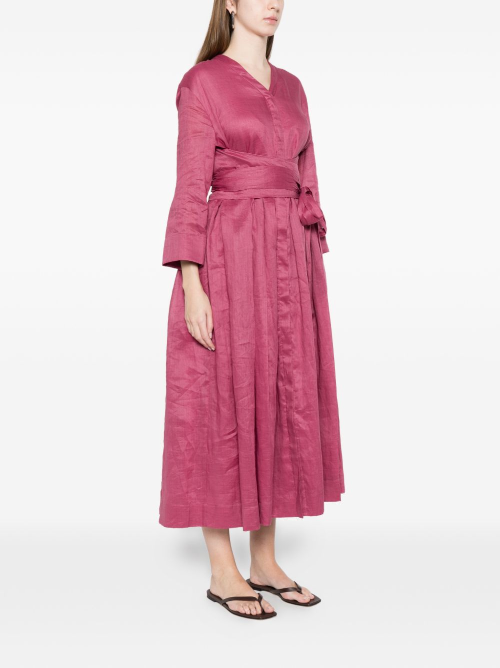 Abito Camilla con scollo a V e laccetti in verde 's maxmara - donna 