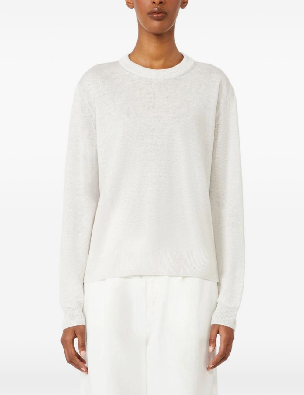 Top a maniche lunghe fervore in bainco 's maxmara - donna 