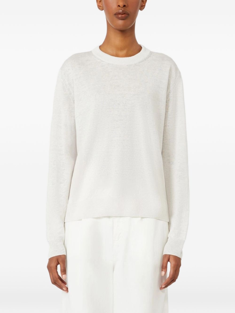 Top a maniche lunghe fervore in bainco 's maxmara - donna 