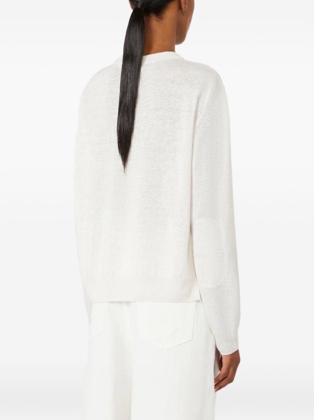 Top a maniche lunghe fervore in bainco 's maxmara - donna 