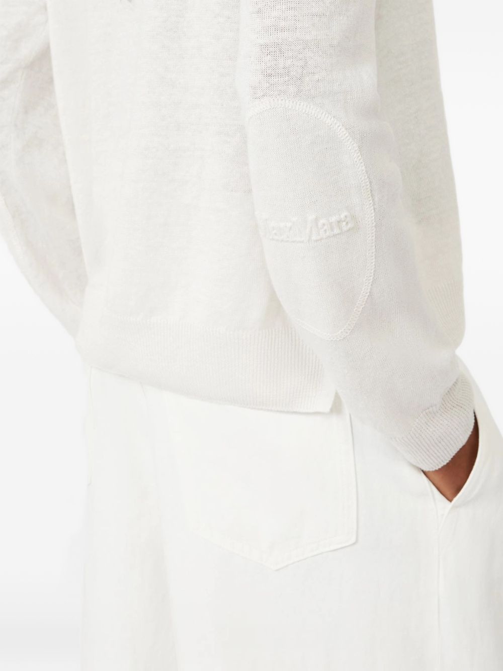 Top a maniche lunghe fervore in bainco 's maxmara - donna 