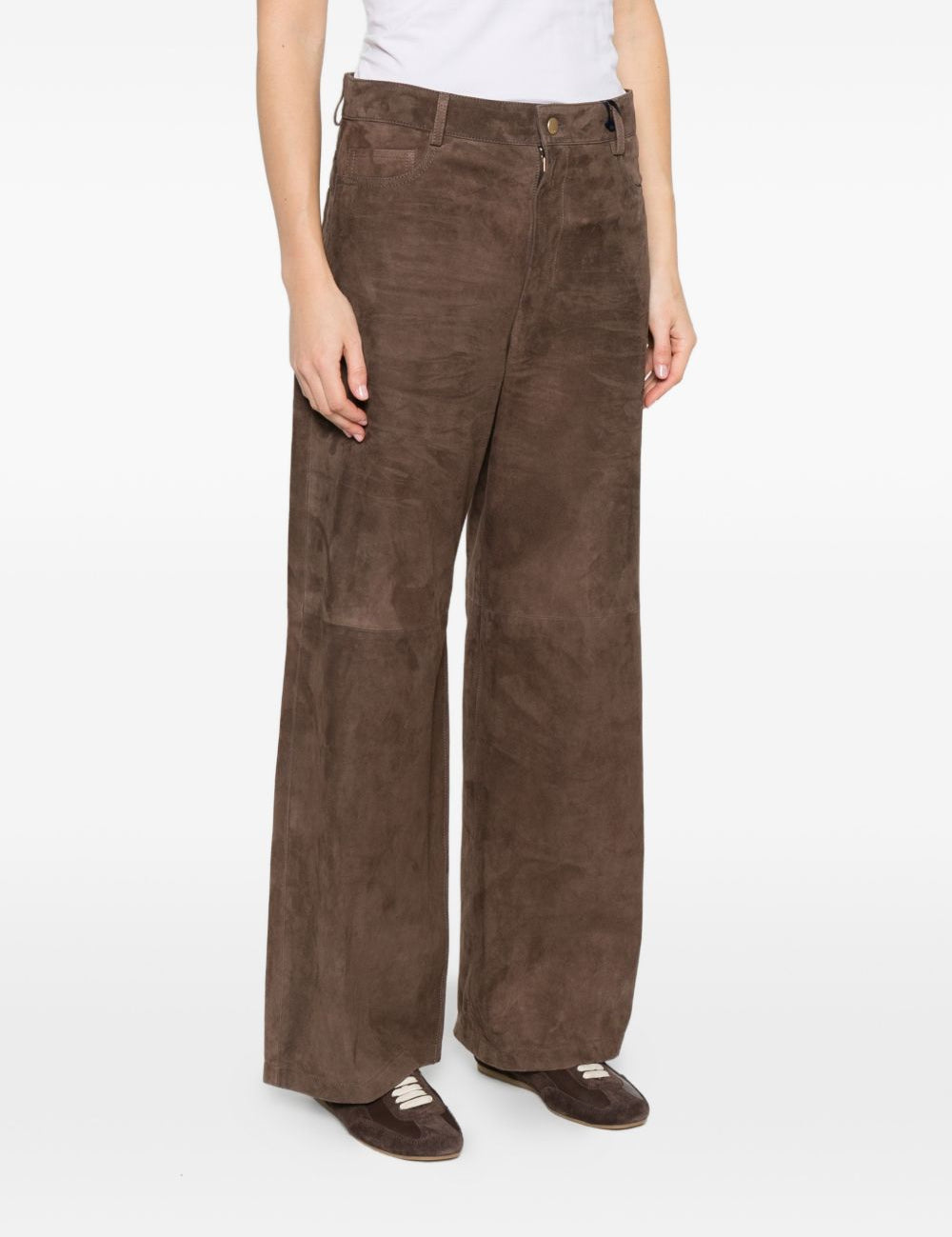 Pantaloni Fulmine in marrone 