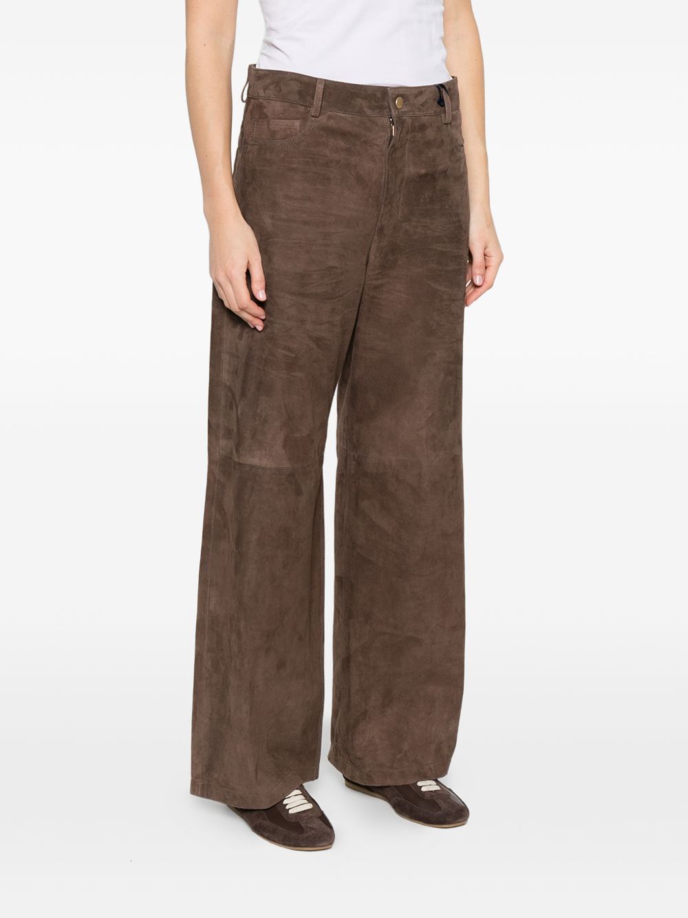 Pantaloni Fulmine in marrone 