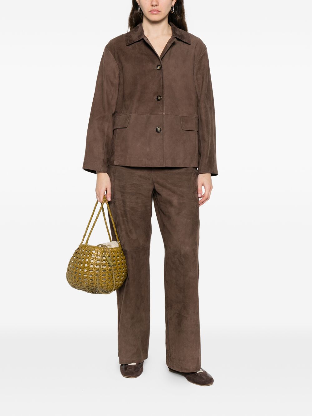 Pantaloni Fulmine in marrone 