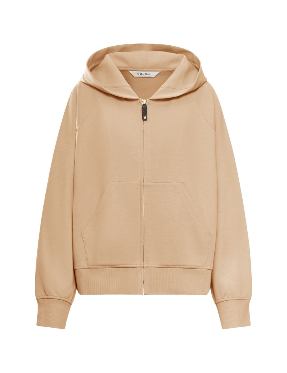 Felpa Malma con cappuccio e zip in marrone 