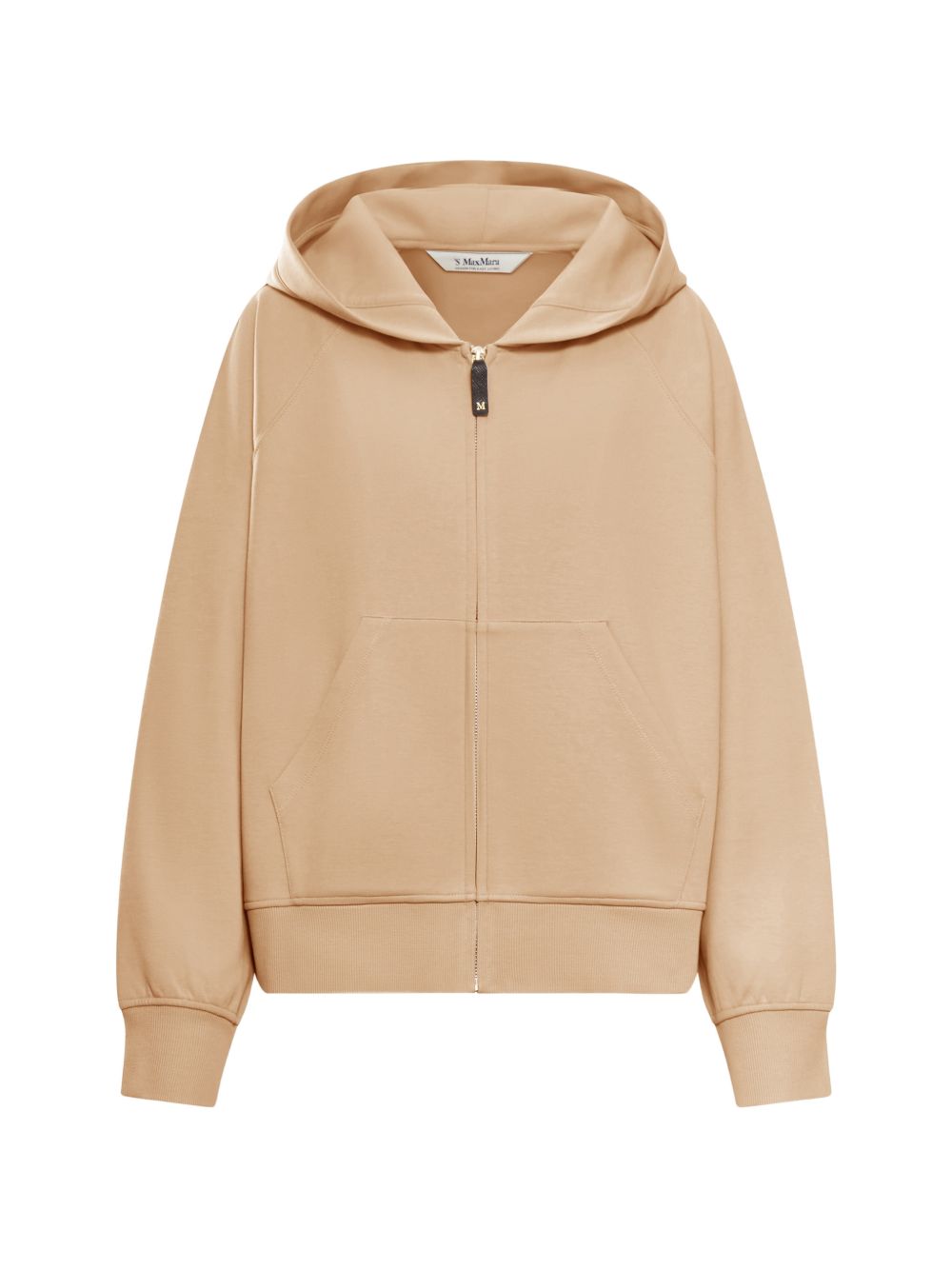 Felpa Malma con cappuccio e zip in marrone 