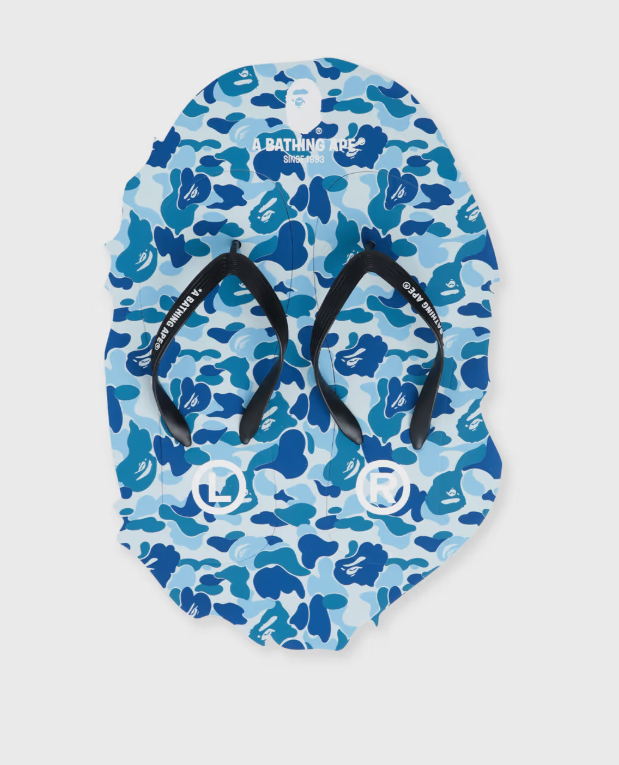 Ciabatte abc camo beach in blu 