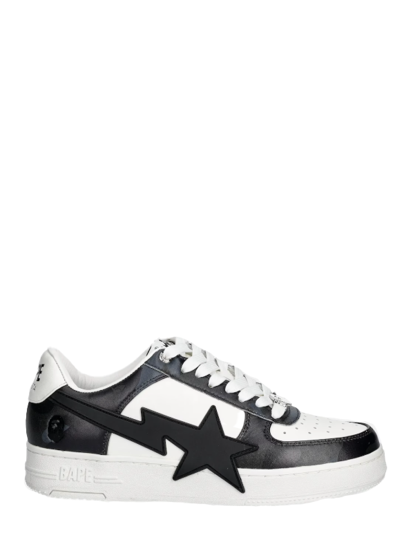 Sneakers basse sta #1 m2 in bianco e nero A Bathing Ape - uomo 