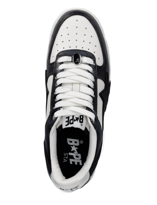Sneakers basse sta #1 m2 in bianco e nero A Bathing Ape - uomo 