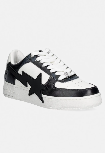 Sneakers basse sta #1 m2 in bianco e nero A Bathing Ape - uomo 