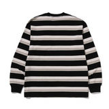 T-shirt a righe a maniche lunghe multicolore A bathing Ape - uomo 
