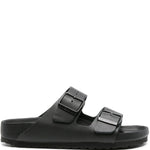 Ciabatte Arizona in pelle in nero Birkenstock - unisex 