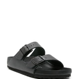 Ciabatte Arizona in pelle in nero Birkenstock - unisex 