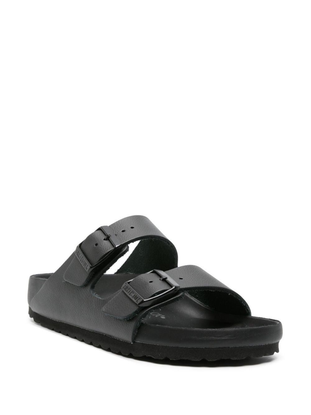 Ciabatte Arizona in pelle in nero Birkenstock - unisex 