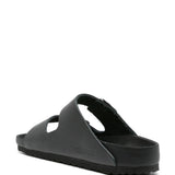 Ciabatte Arizona in pelle in nero Birkenstock - unisex 