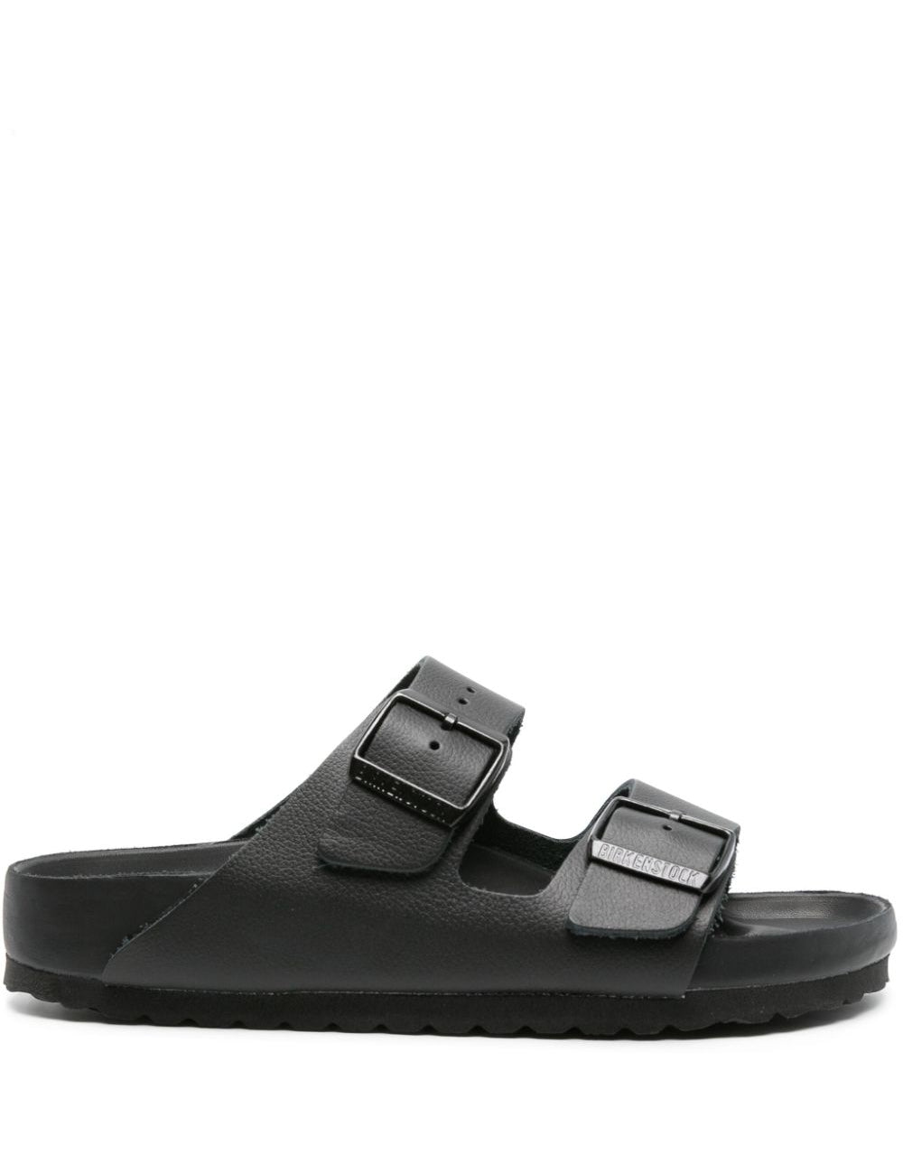 Ciabatte Arizona in pelle in nero Birkenstock - unisex 
