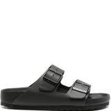 Ciabatte Arizona in pelle in nero Birkenstock - unisex 
