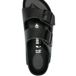 Ciabatte Arizona in pelle in nero Birkenstock - unisex 