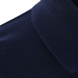 Polo in maglia in blu Caruso - uomo 