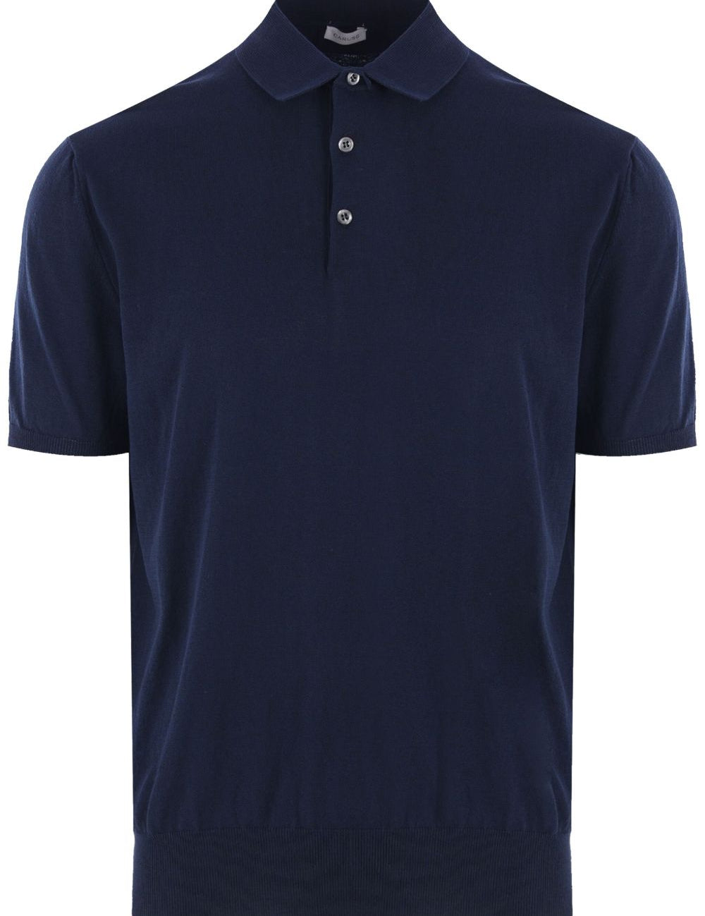Polo in maglia in blu Caruso - uomo 