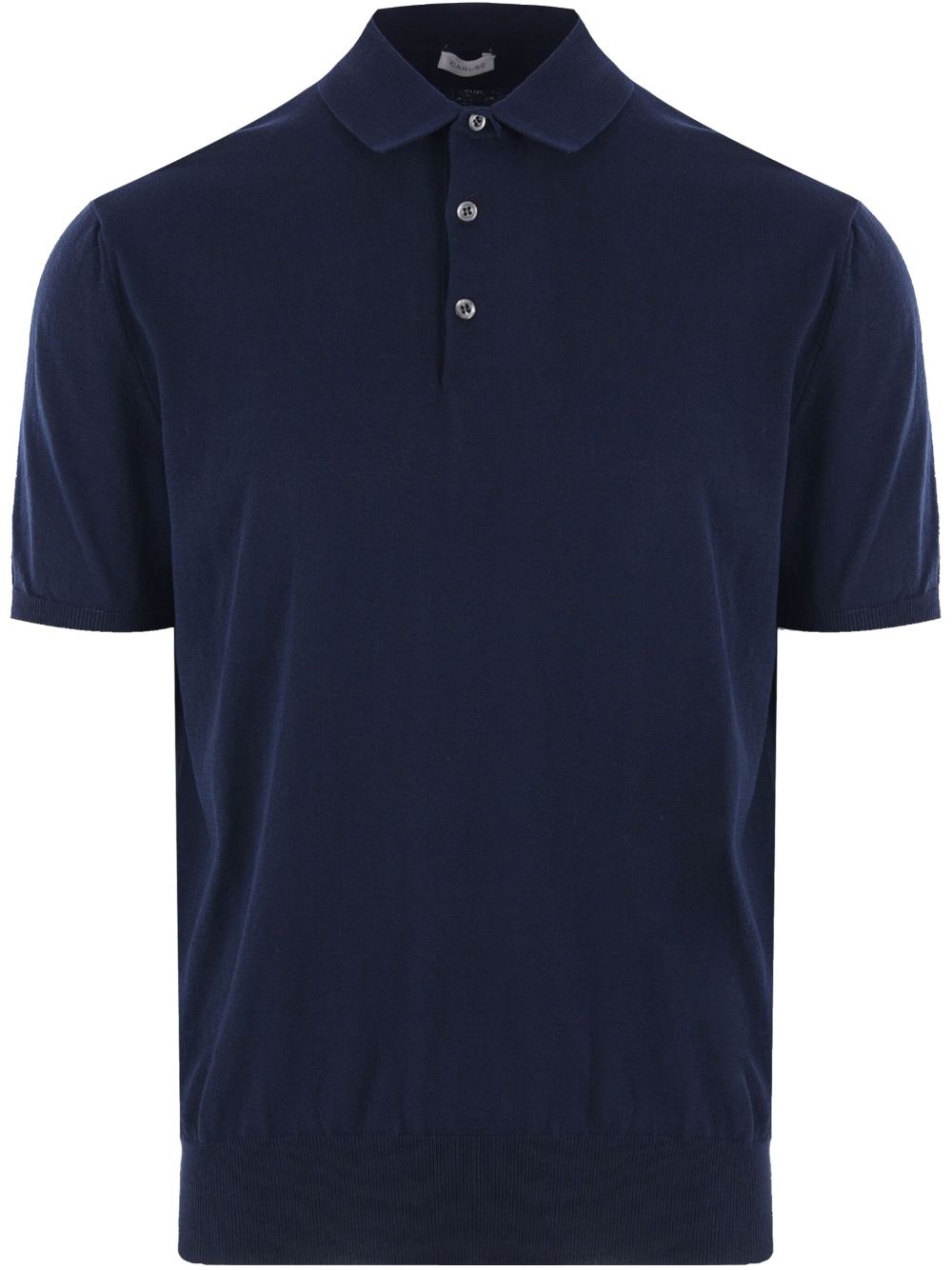 Polo in maglia in blu Caruso - uomo 