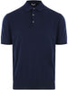 Polo in maglia in blu Caruso - uomo