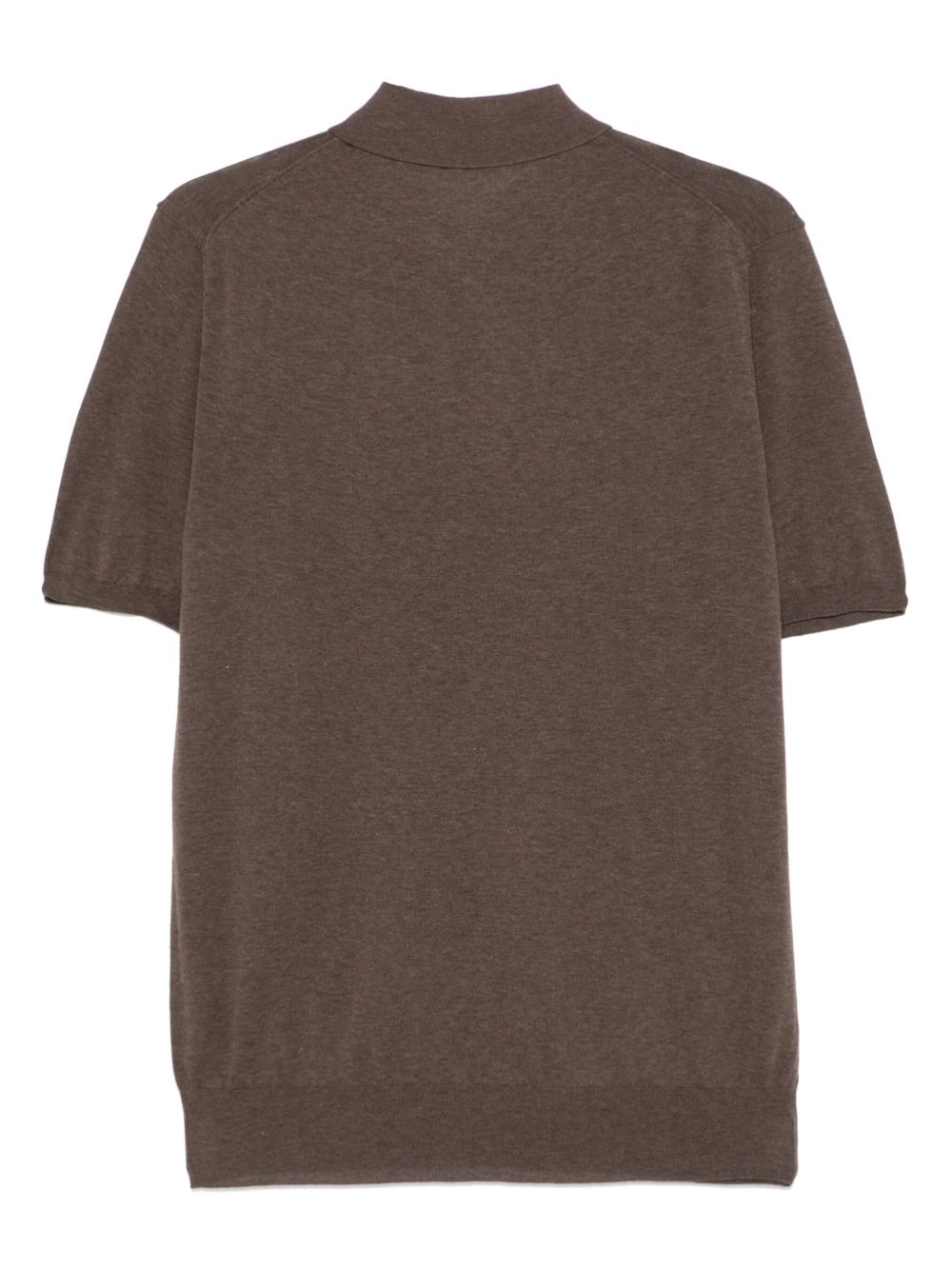 Polo in cotone in marrone Caruso - uomo 