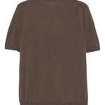 Polo in cotone in marrone Caruso - uomo 