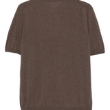 Polo in cotone in marrone Caruso - uomo 