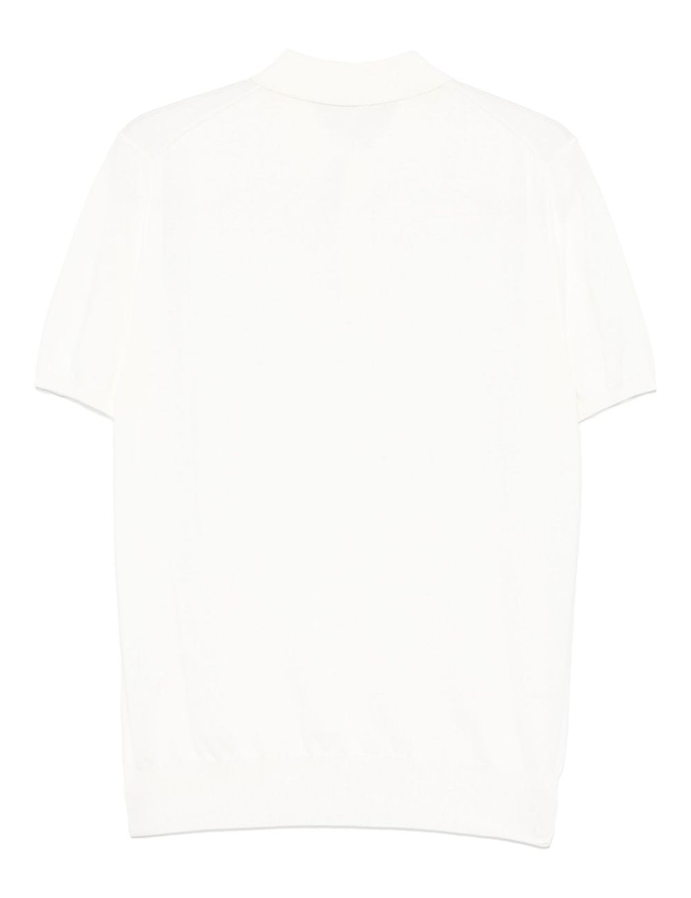 Polo in cotone in bianco Caruso - uomo 