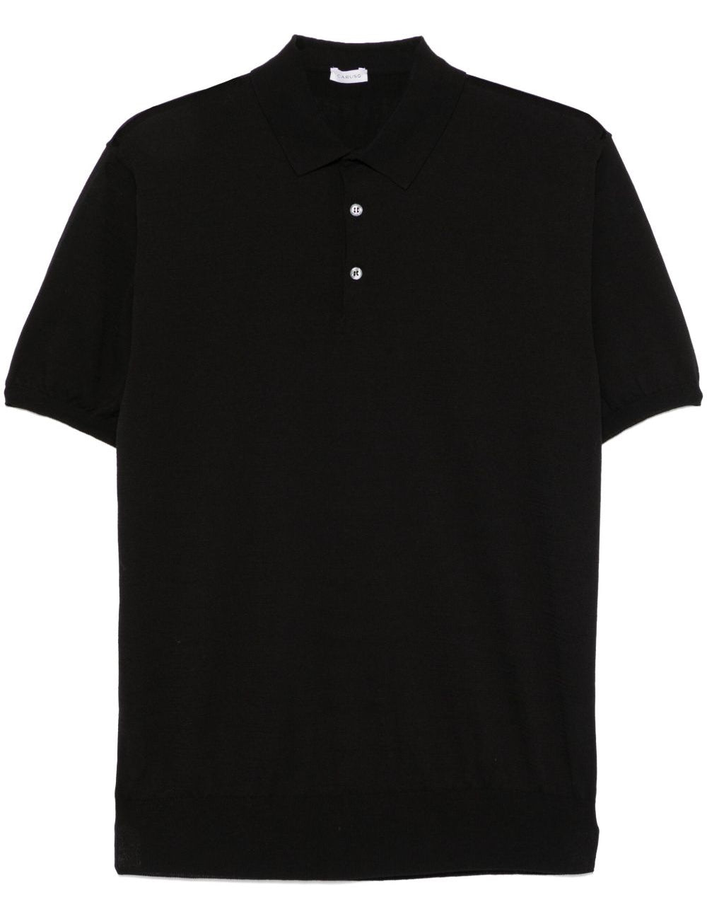 Polo a maniche corte  in nero Caruso - uomo 
