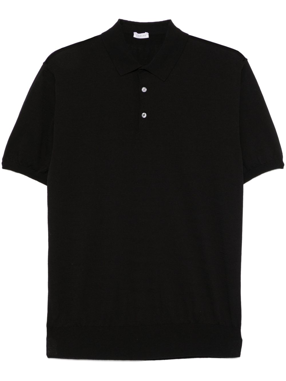 Polo a maniche corte  in nero Caruso - uomo 
