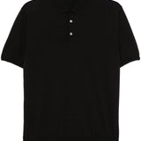 Polo a maniche corte  in nero Caruso - uomo 