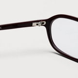 Occhiali edith con montatura ovale in borgogna Chimi - unisex 