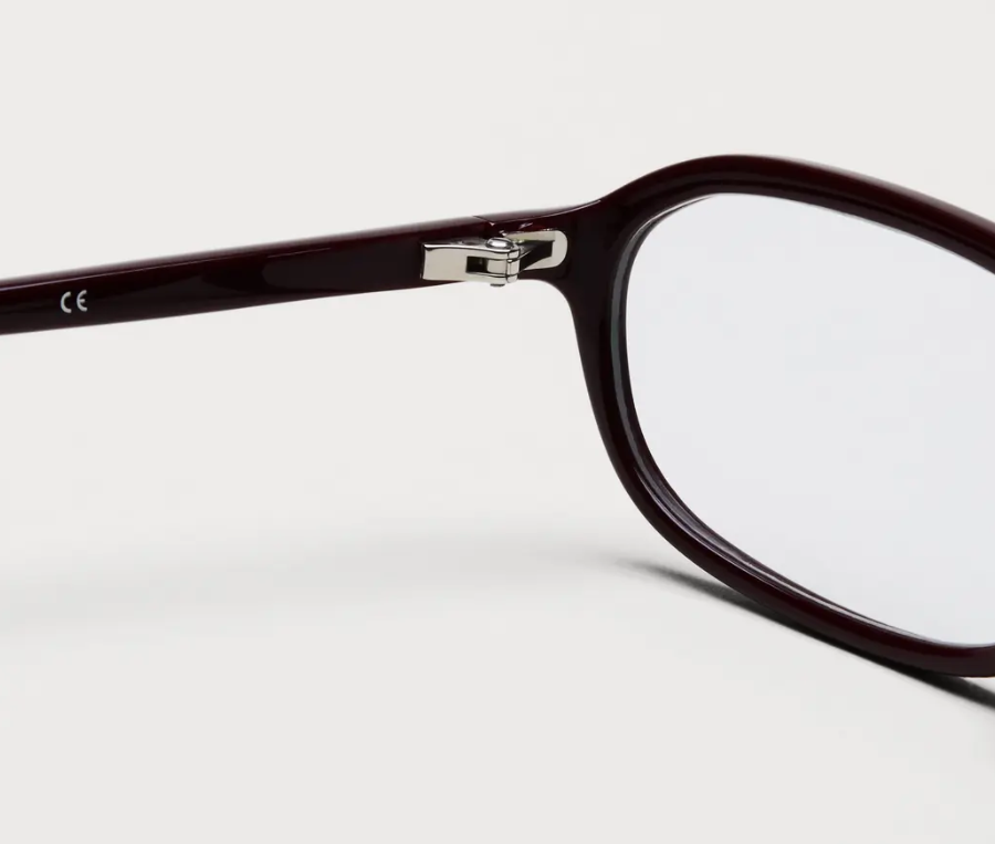 Occhiali edith con montatura ovale in borgogna Chimi - unisex 