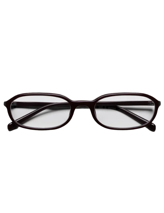 Occhiali edith con montatura ovale in borgogna Chimi - unisex 