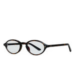 Occhiali lex con montatura ovale e rivetti in metallo in marrone Chimi - unisex 