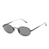 Black oval-frame sunglasses Chimi - unisex 