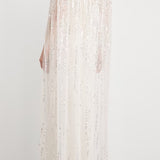 Abito da sera con paillettes goldfinger 007 in avorio Jenny packham - donna 