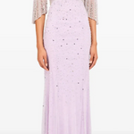 Abito lungo Kiya con decorazioni in lilla Jenny packham - donna 
