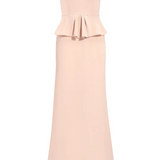 Abito lungo nocturne con cristalli in rosa Jenny packham - donna 