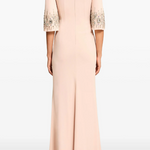 Abito lungo ilana con cristalli in rosa Jenny packham - donna 