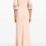 Abito lungo ilana con cristalli in rosa Jenny packham - donna 
