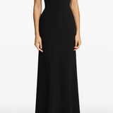 Abito lungo Lust con scollo a cuore in nero Jenny packham - donna 