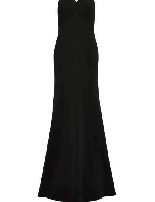 Abito lungo Lust con scollo a cuore in nero Jenny packham - donna 