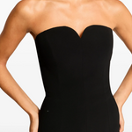 Abito lungo Lust con scollo a cuore in nero Jenny packham - donna 
