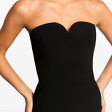 Abito lungo Lust con scollo a cuore in nero Jenny packham - donna 