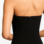 Abito lungo Lust con scollo a cuore in nero Jenny packham - donna 