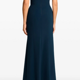 Abito lungo Lust con scollo a cuore in blu Jenny packham - donna 