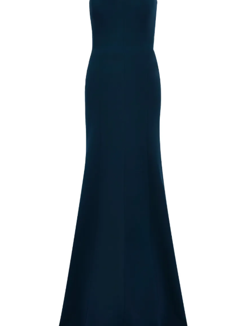 Abito lungo Lust con scollo a cuore in blu Jenny packham - donna 